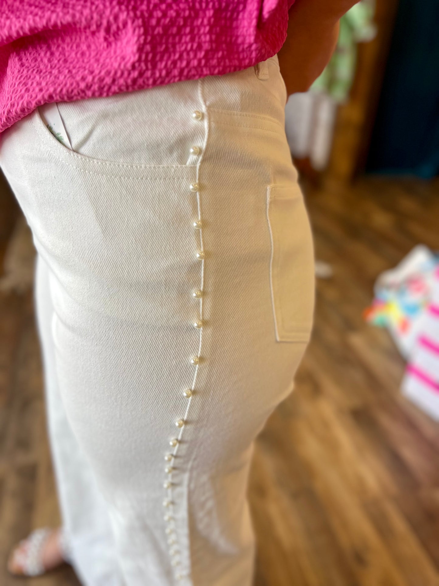 White Pearl Pants