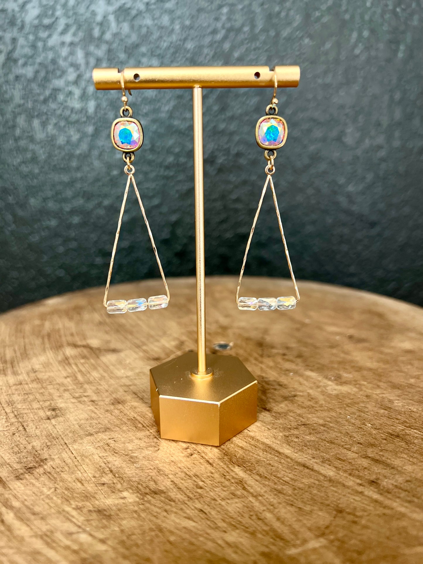 Triangle Diamond Earring