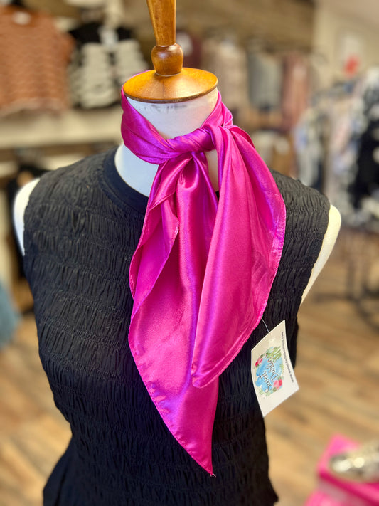 Small Hot Pink Wild Rag
