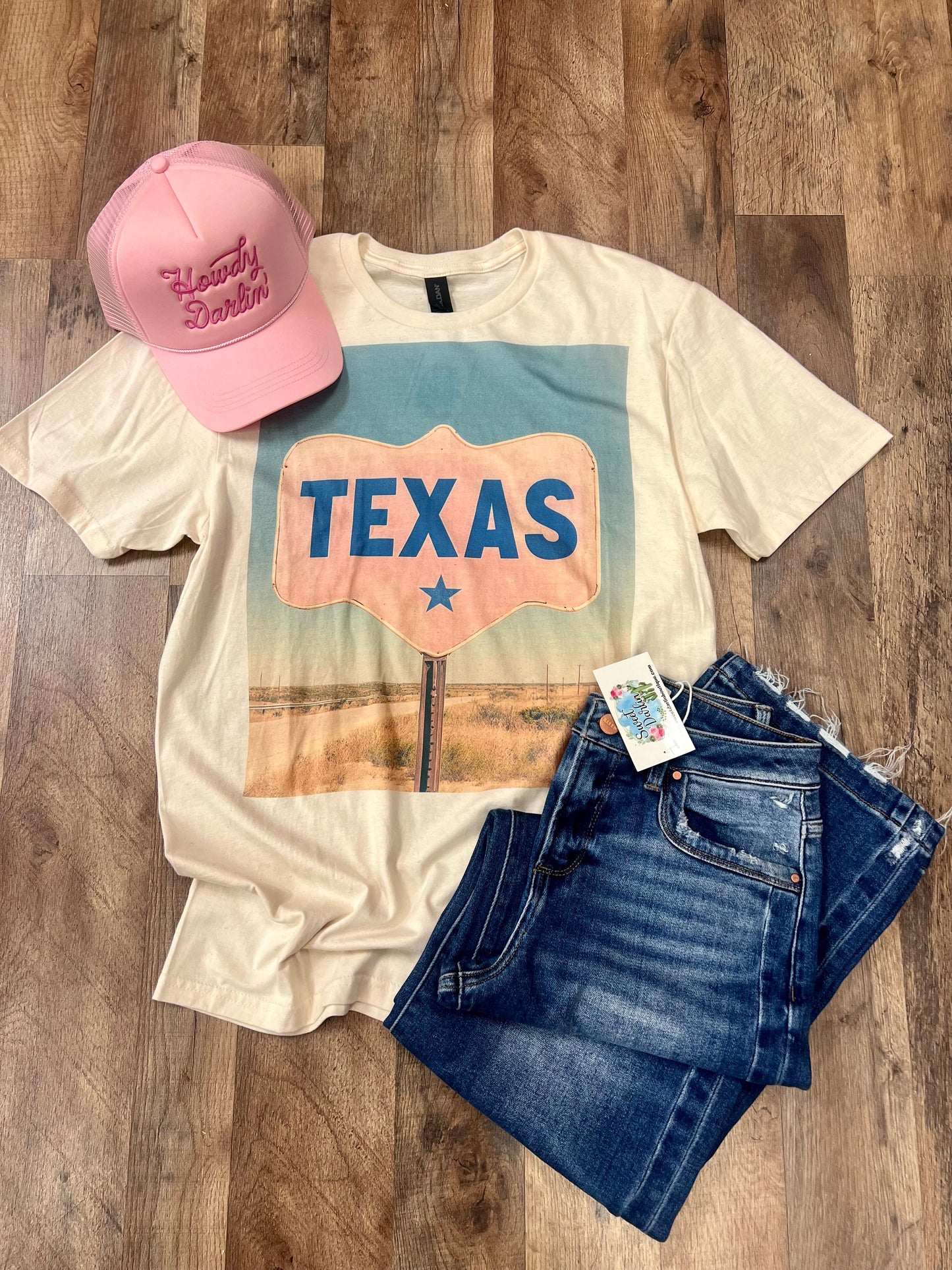Texas Road Sign Tee