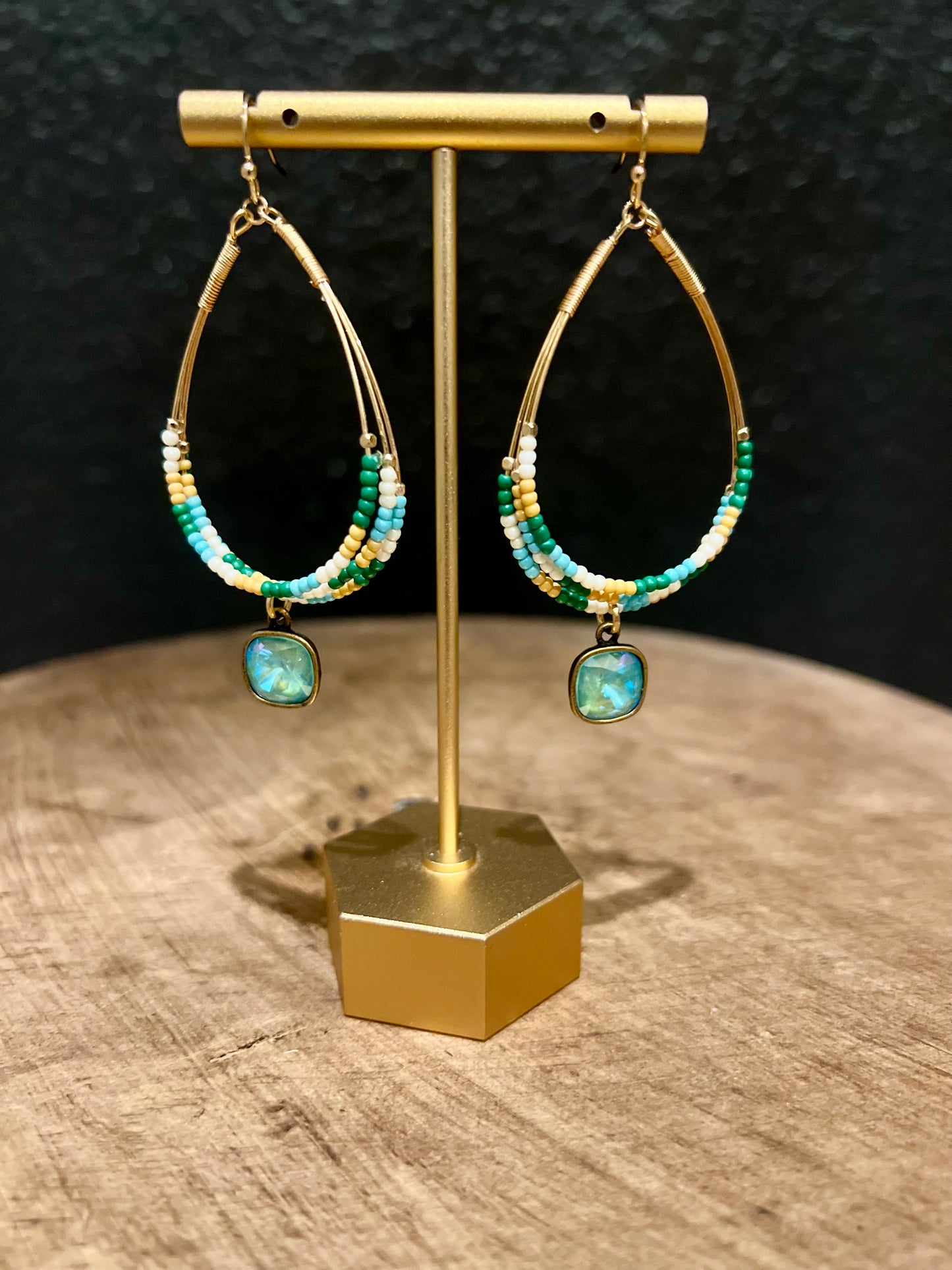 Mint Teardrop Earring