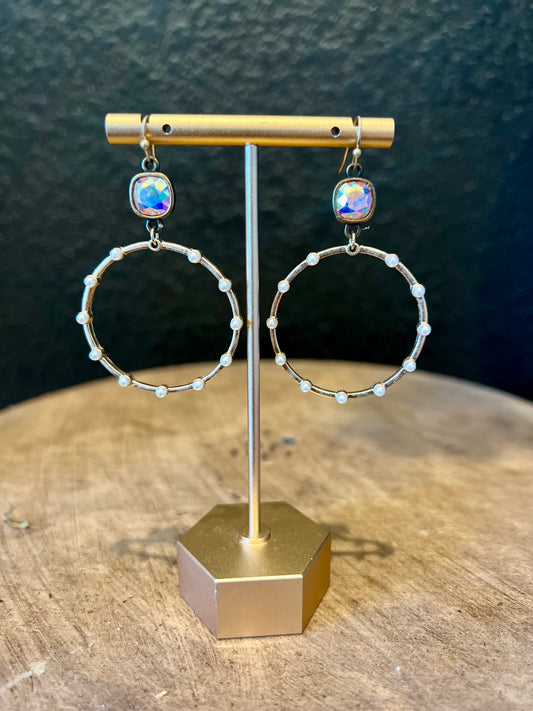 Pearl Hoop Earring