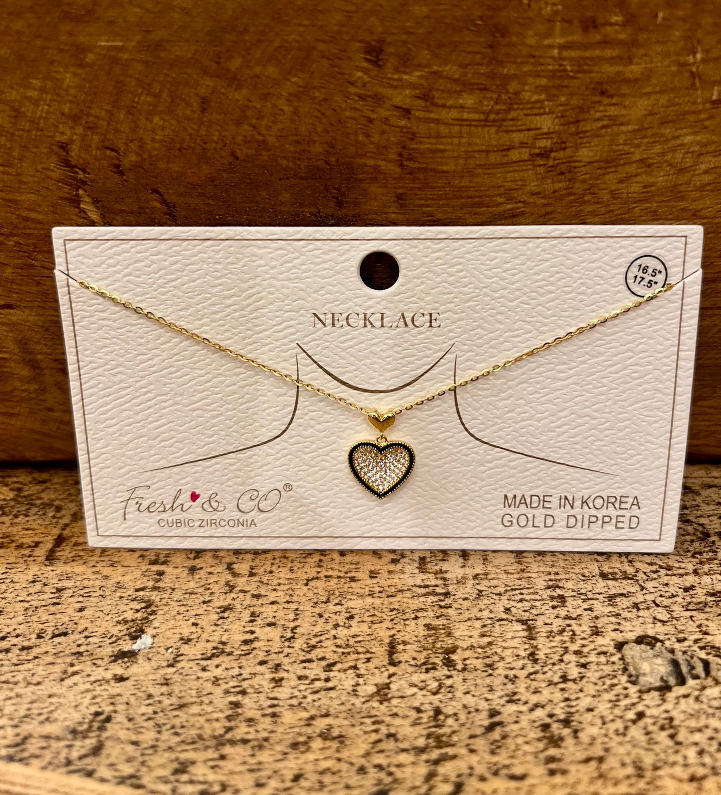 Double Heart Diamond Necklace