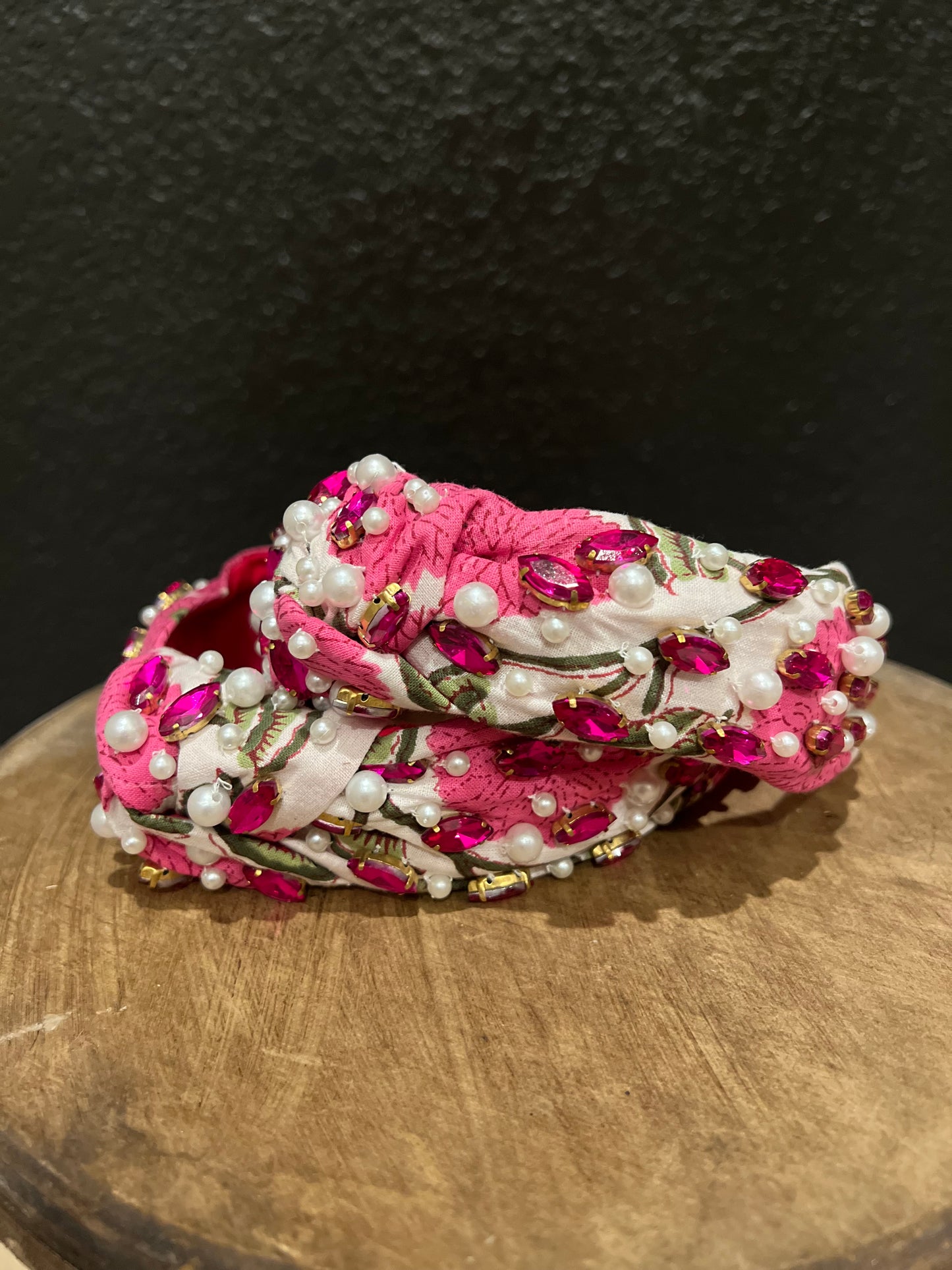 Hot Pink Embellished Headband