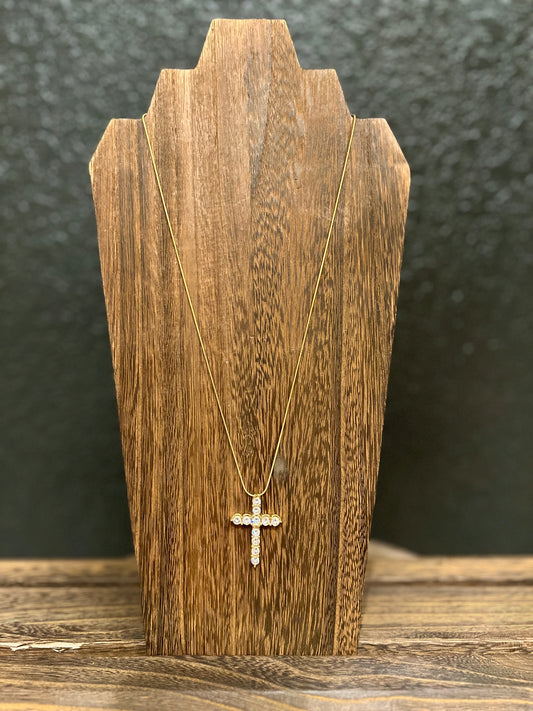XL Diamond Cross Necklace