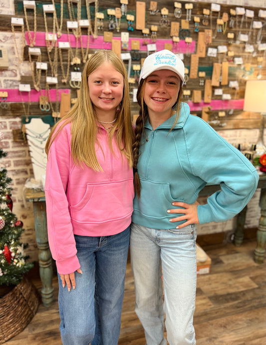 Fleece Half Zip Sweatshirt