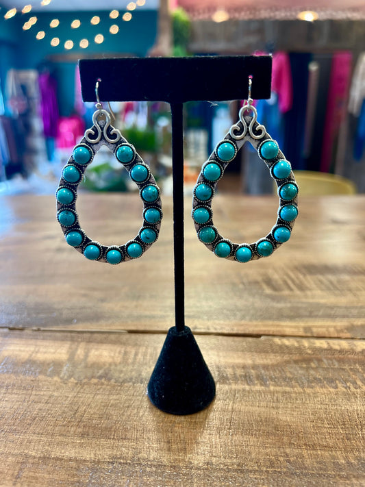 Turquoise Teardrop Earrings