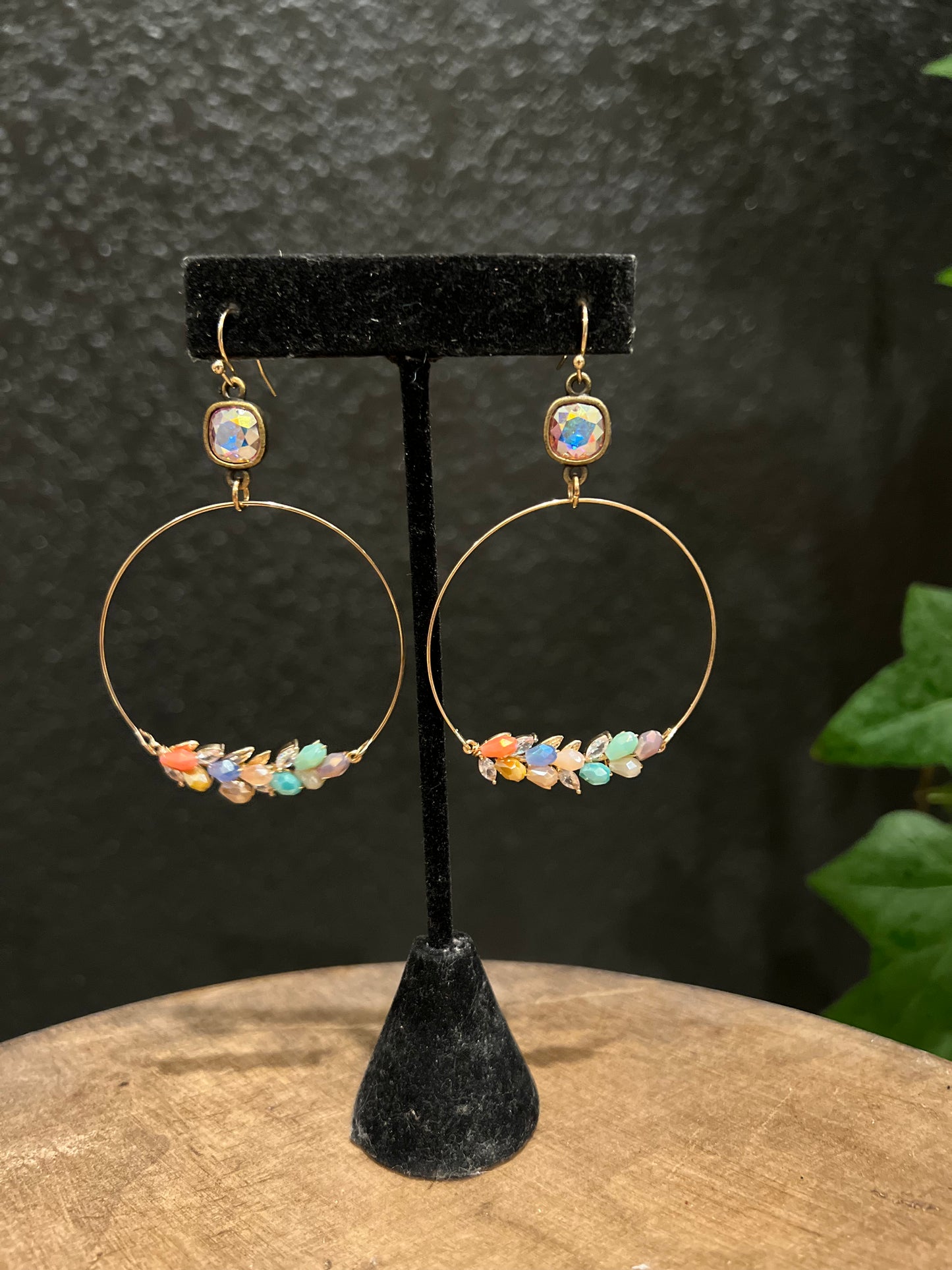 Dainty Ring & Multi Bead Earring