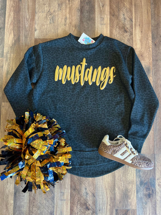 Mustangs Leopard Sweatshirt