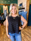Crochet Sleeveless Top w/ Side Tie