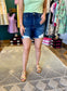 Risen Distressed Mid Thigh Short