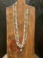 Ivory Multi Strand Beaded Necklace