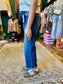 Risen Mid Rise Button Up Crop