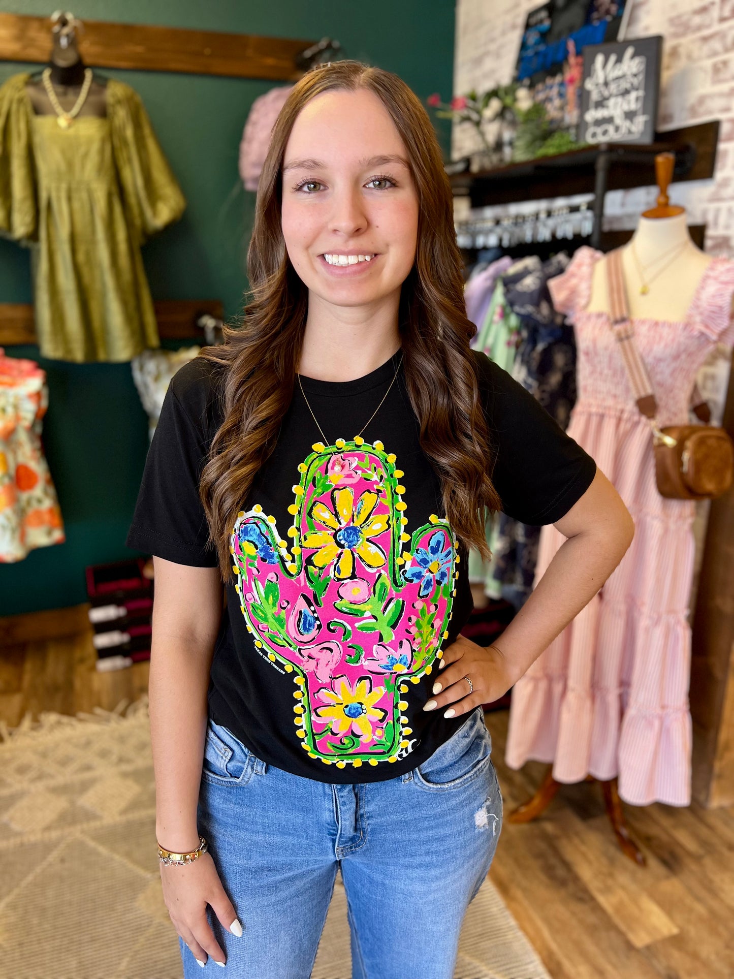 Floral Cactus Tee