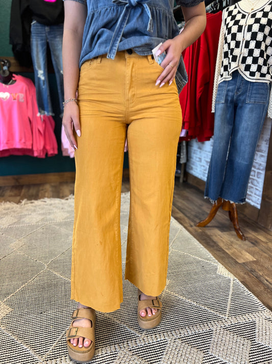 Single Button Colored Pant