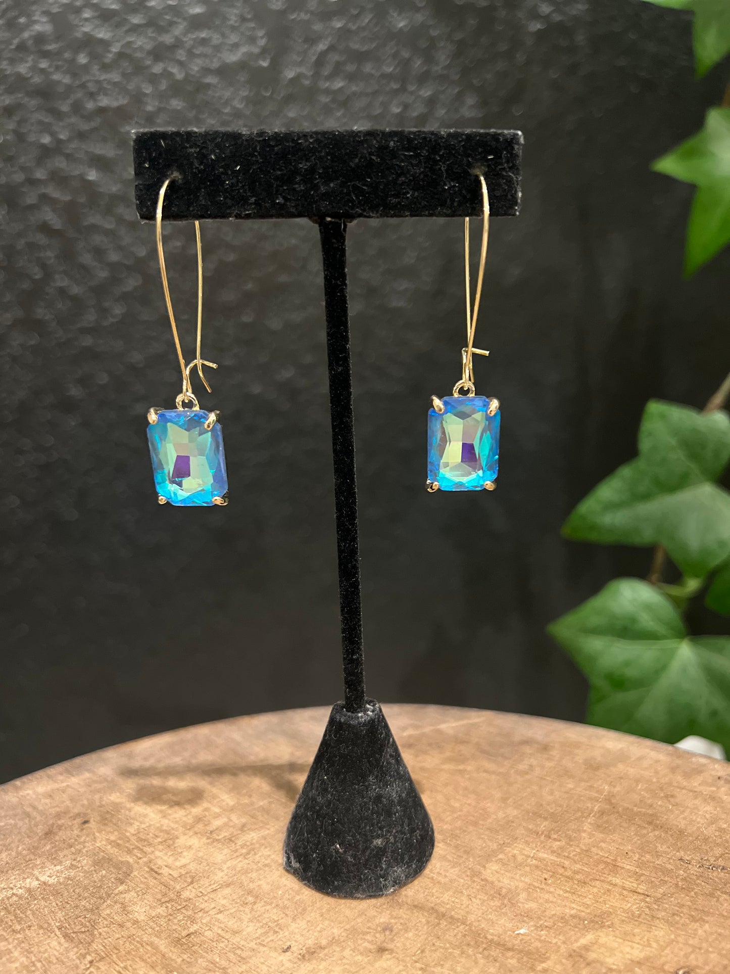 Light Blue Kidney Wire Earring