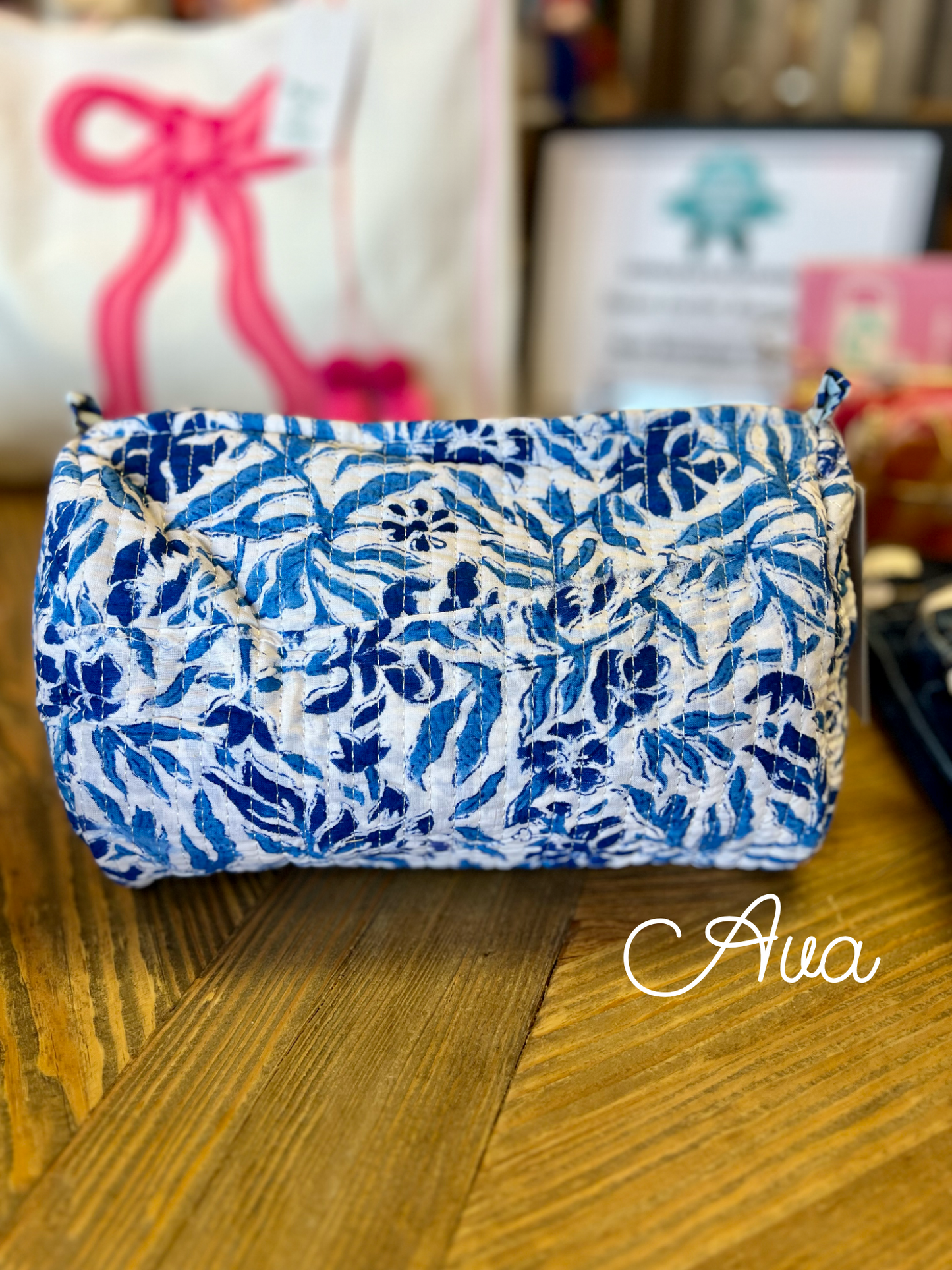 Quilted Cosmetic Bag