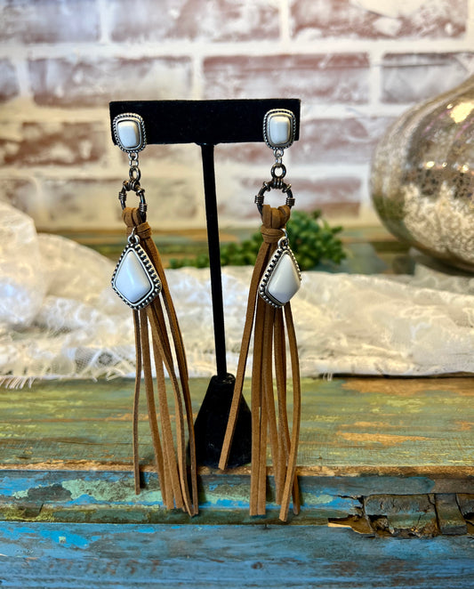 Teardrop Fringe Earring