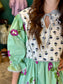 Sage Floral Dress