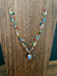 Triple Strand Multi Bead Necklace