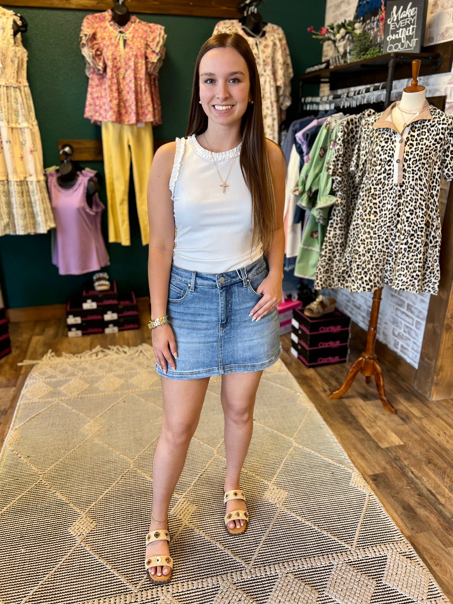 Denim Skort