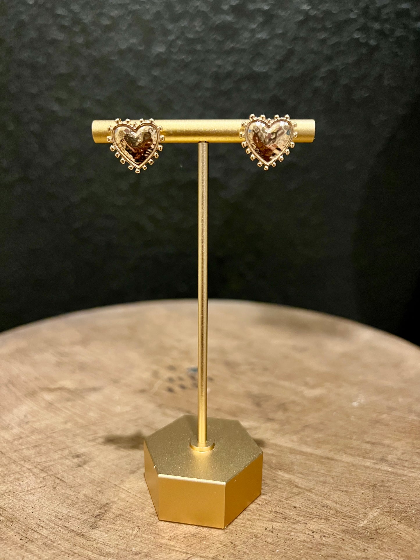 Beaded Heart Post