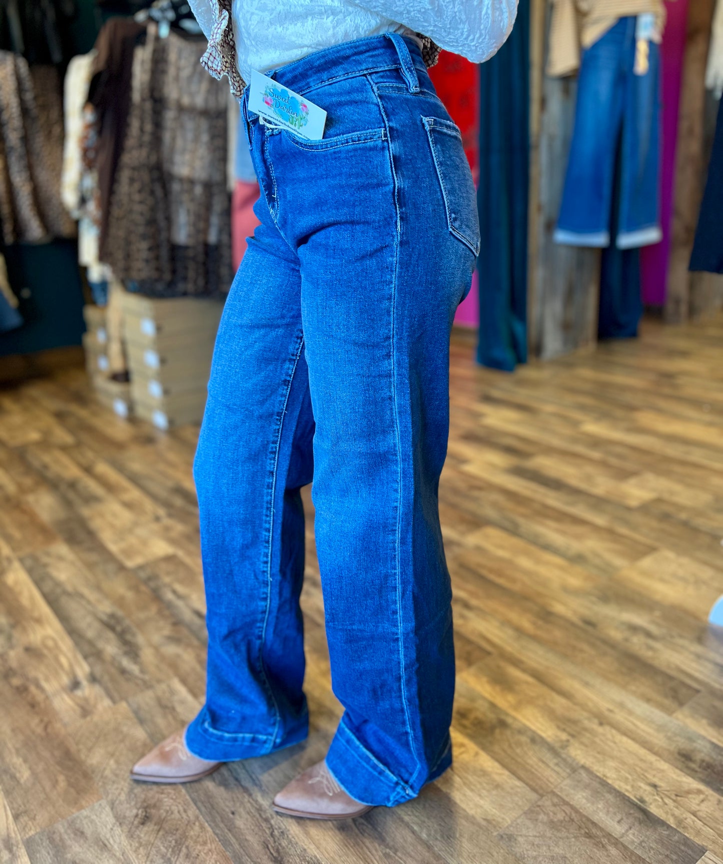 Lovervet High Rise Wide Leg Trouser