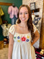 Linen Embroidered Dress