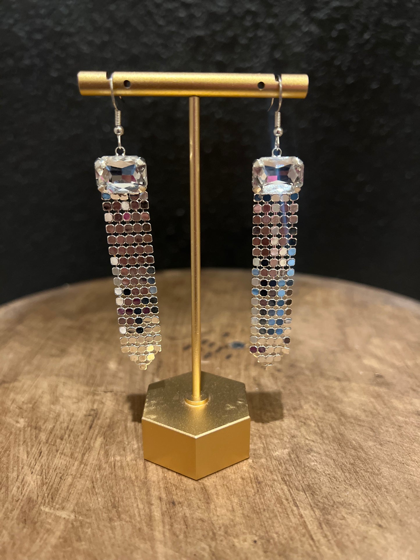 Mini Disc Shimmer Earring