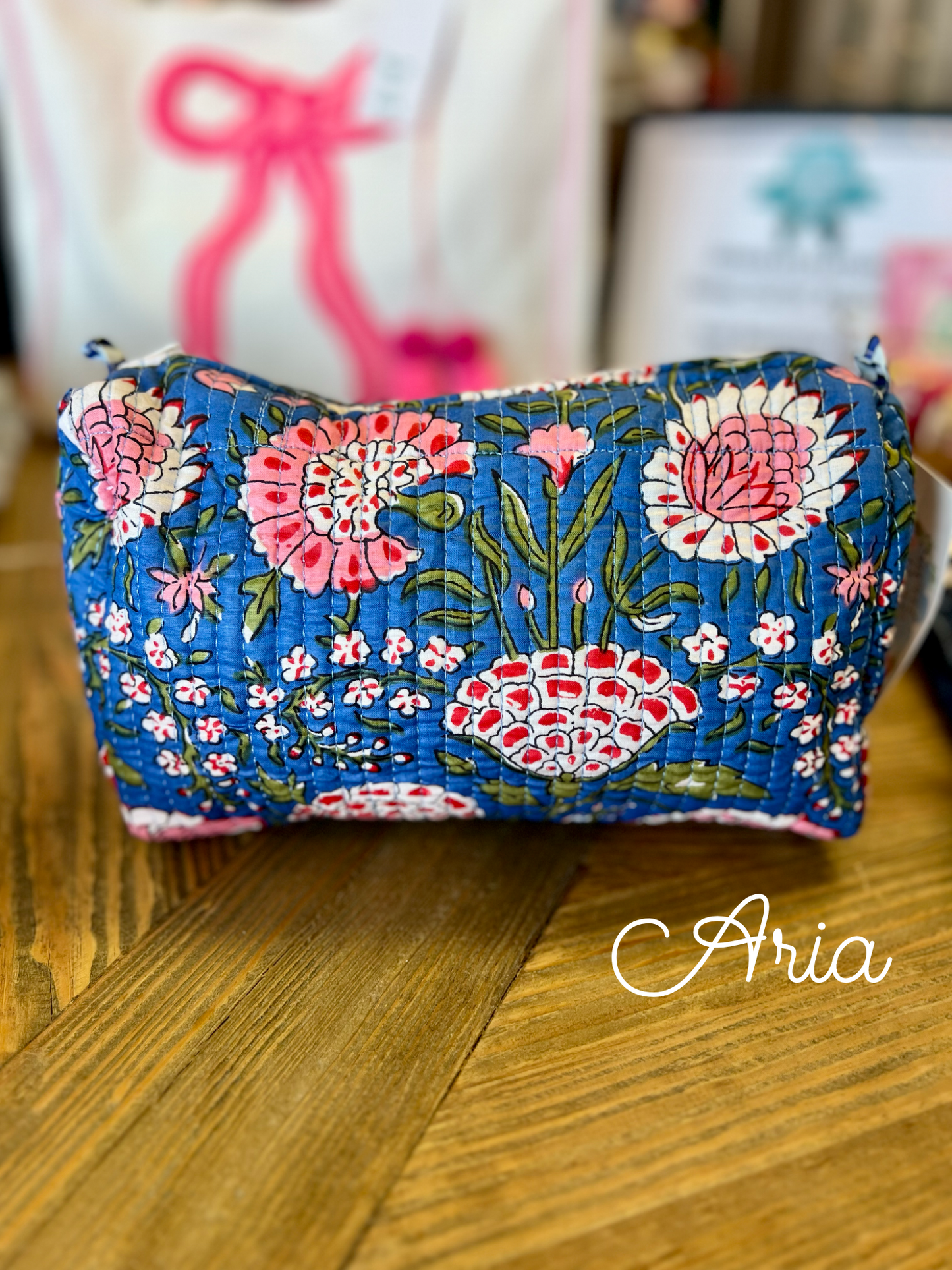 Quilted Cosmetic Bag