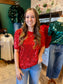 Round Neck Sequin Blouse