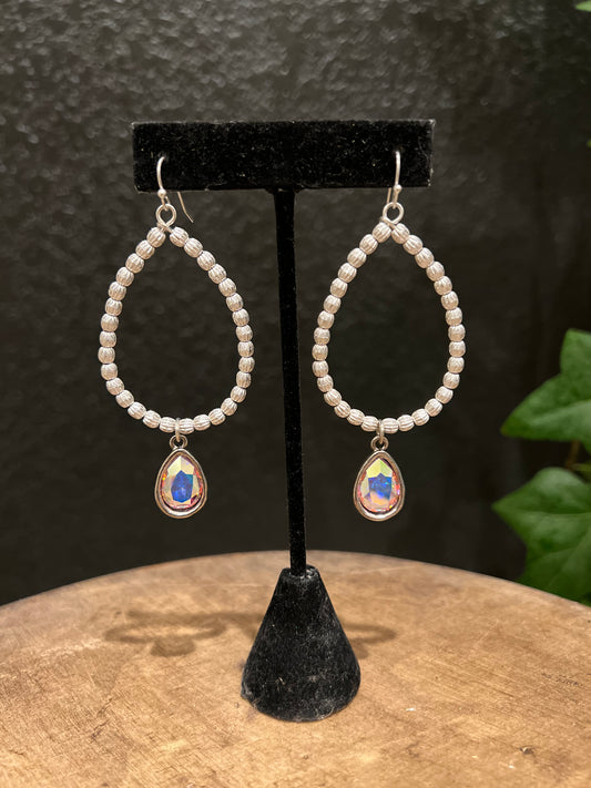 Silver Teardrop Earring