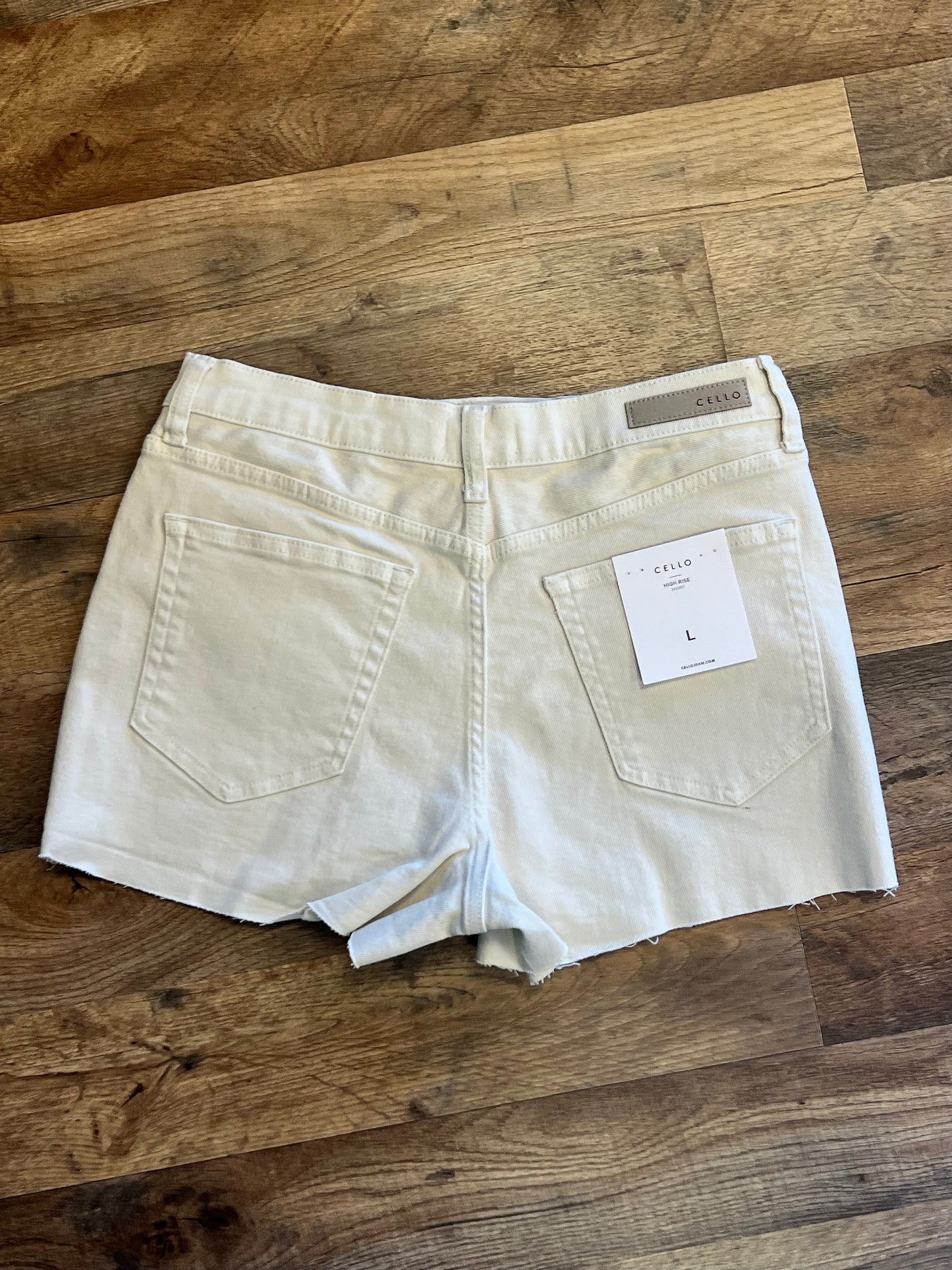 Cream High Rise Short