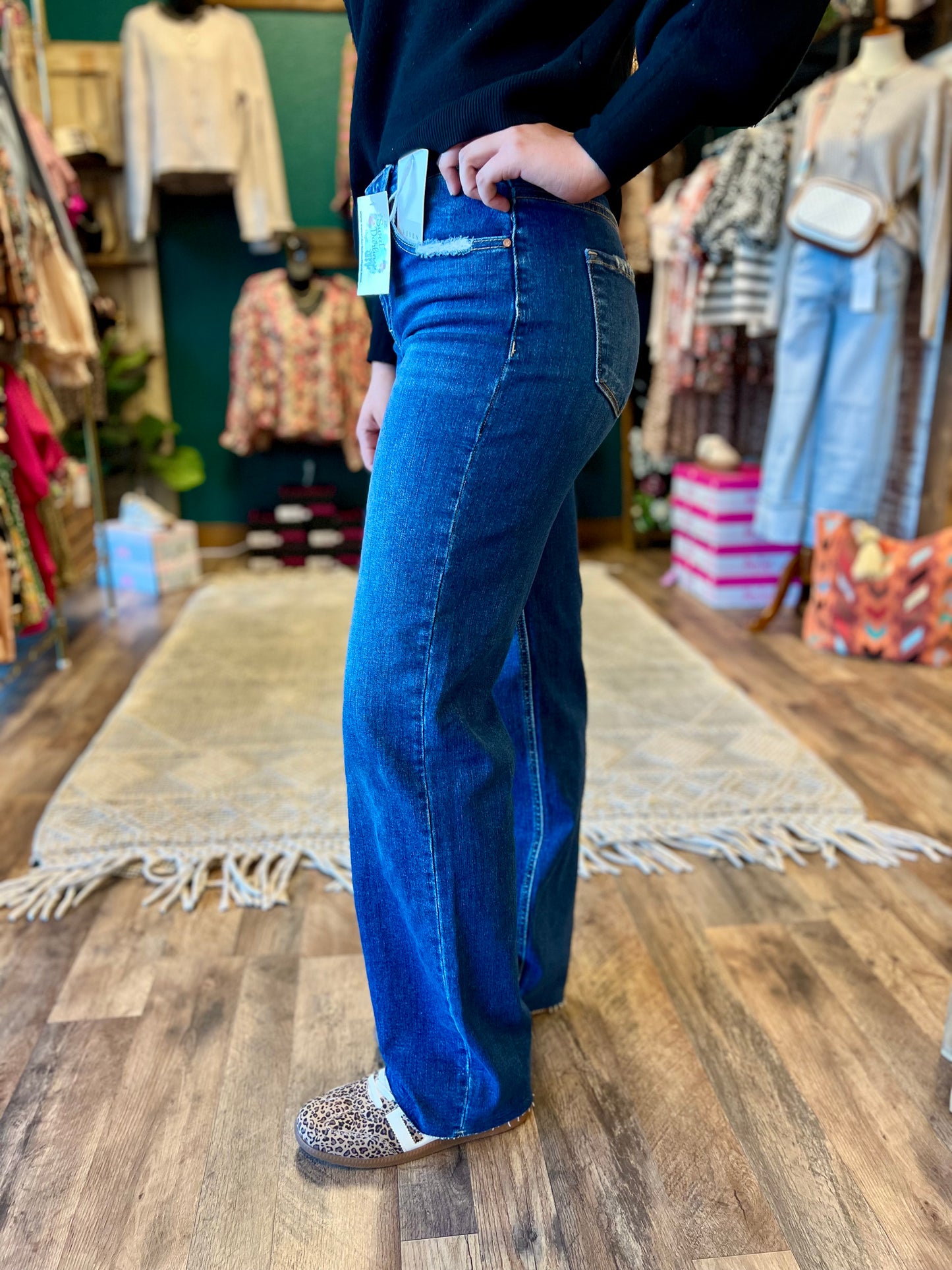 Risen High Rise Baggy Jean