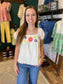 Linen Embroidered Top