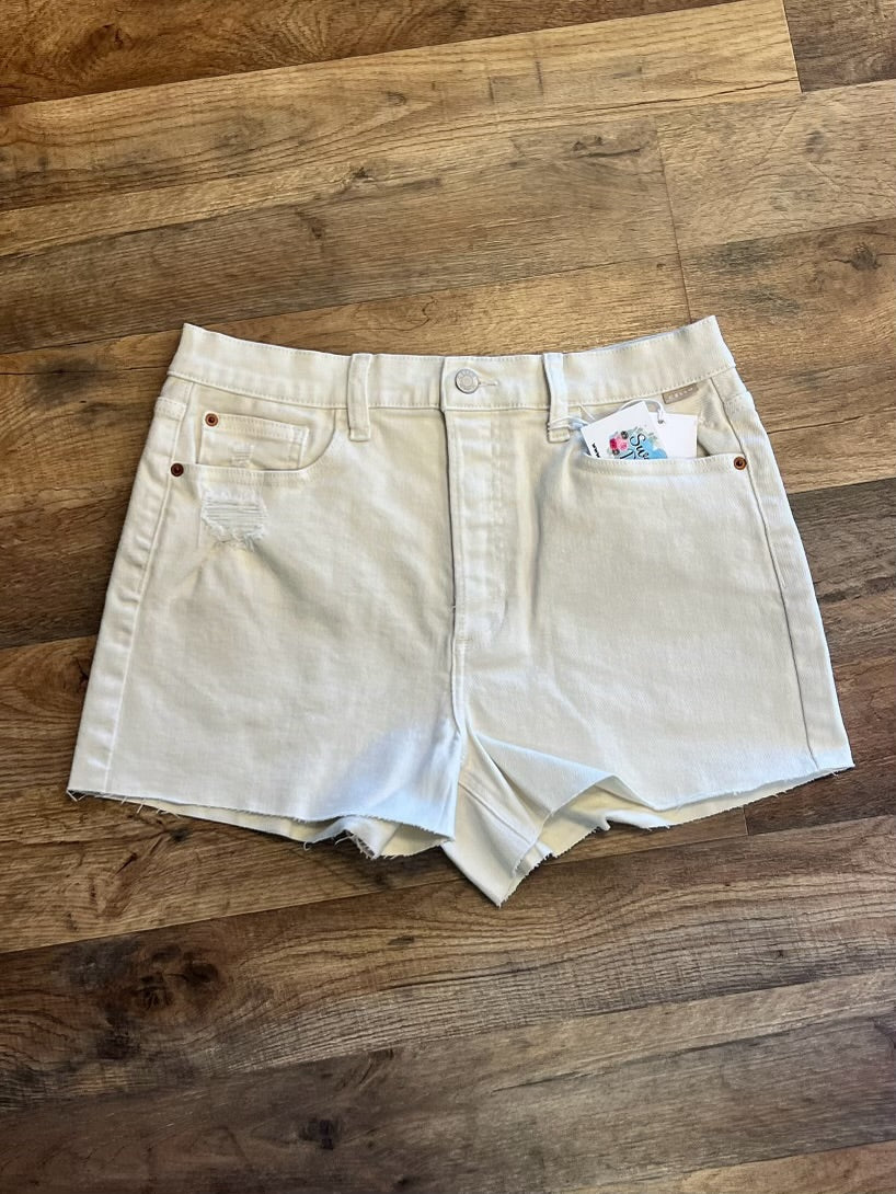 Cream High Rise Short