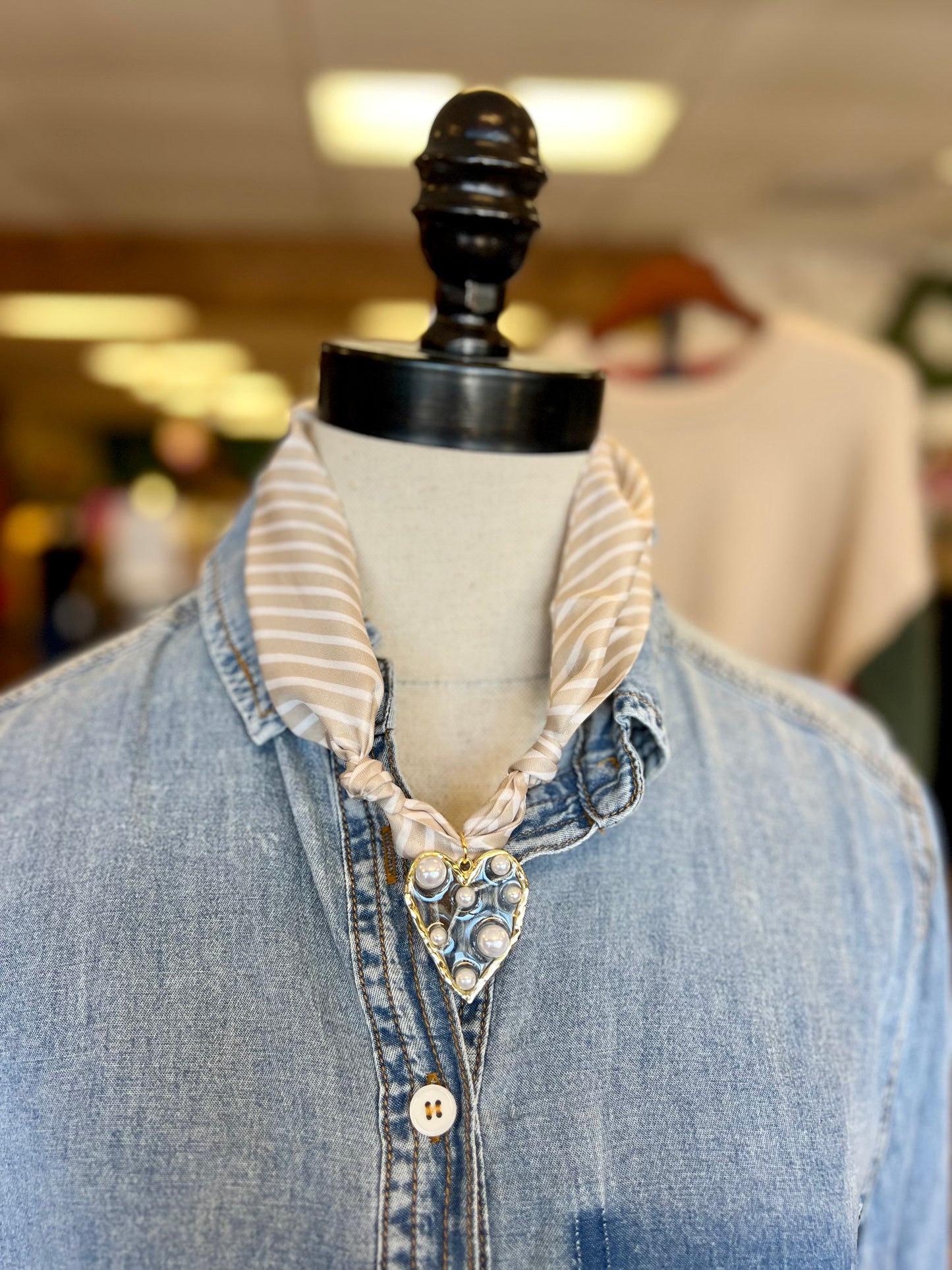 Scarf Pendant Necklace