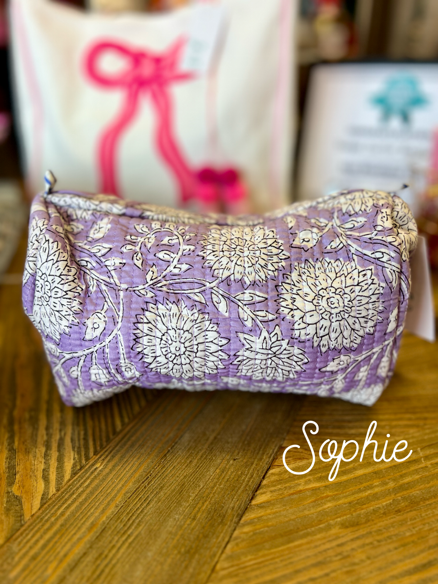Quilted Cosmetic Bag