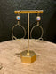 Gold Mini Bow Hoop Earring