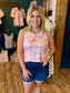 Pink Floral Tank