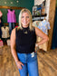 Mock Neck Sleeveless Top