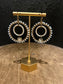 Beaded Double Hoop Earring