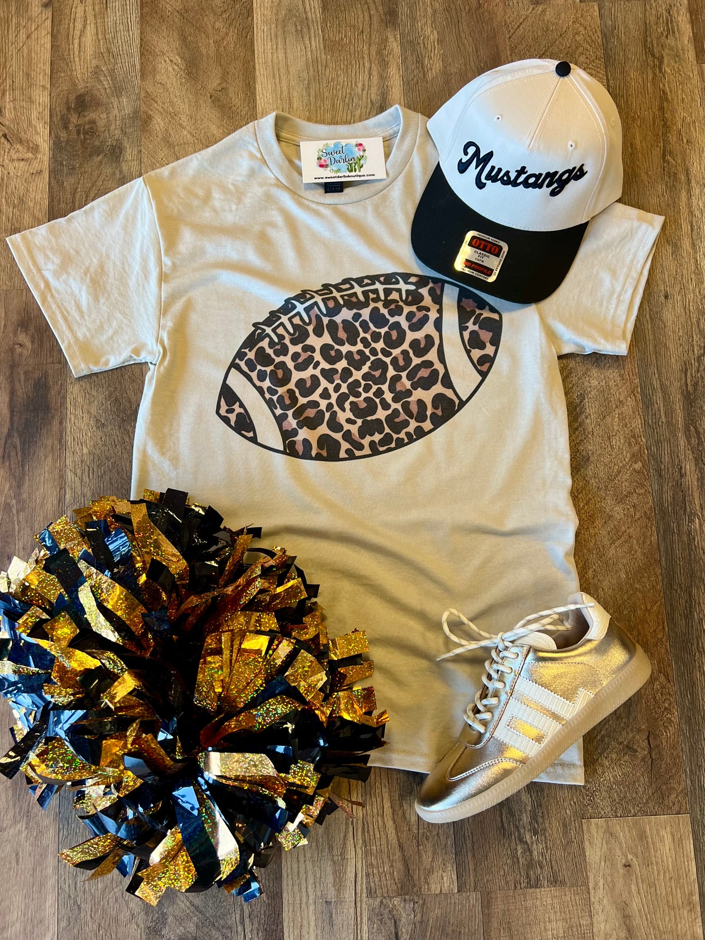 Leopard Football Tee