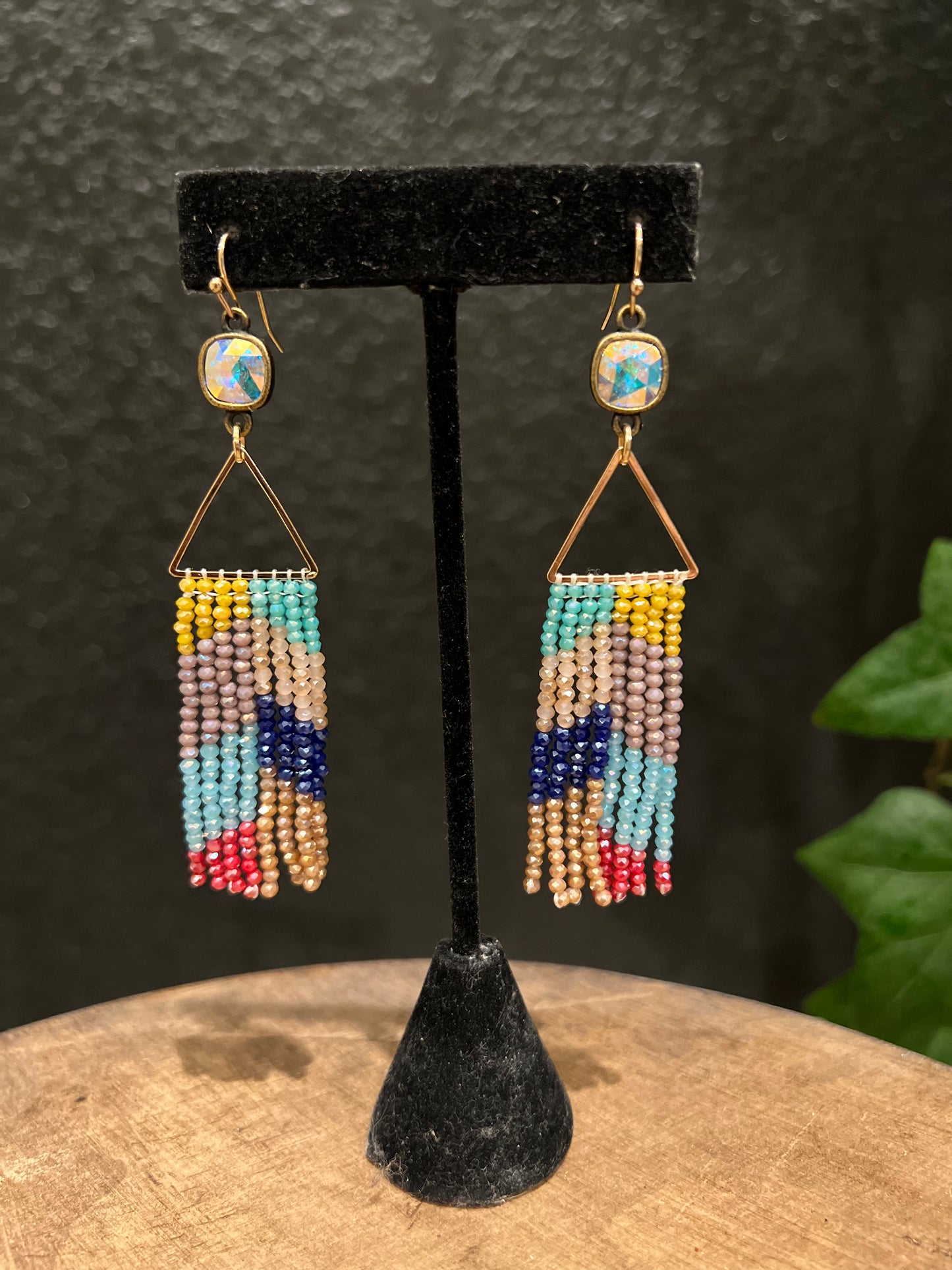 Triangle Seed Bead Earring