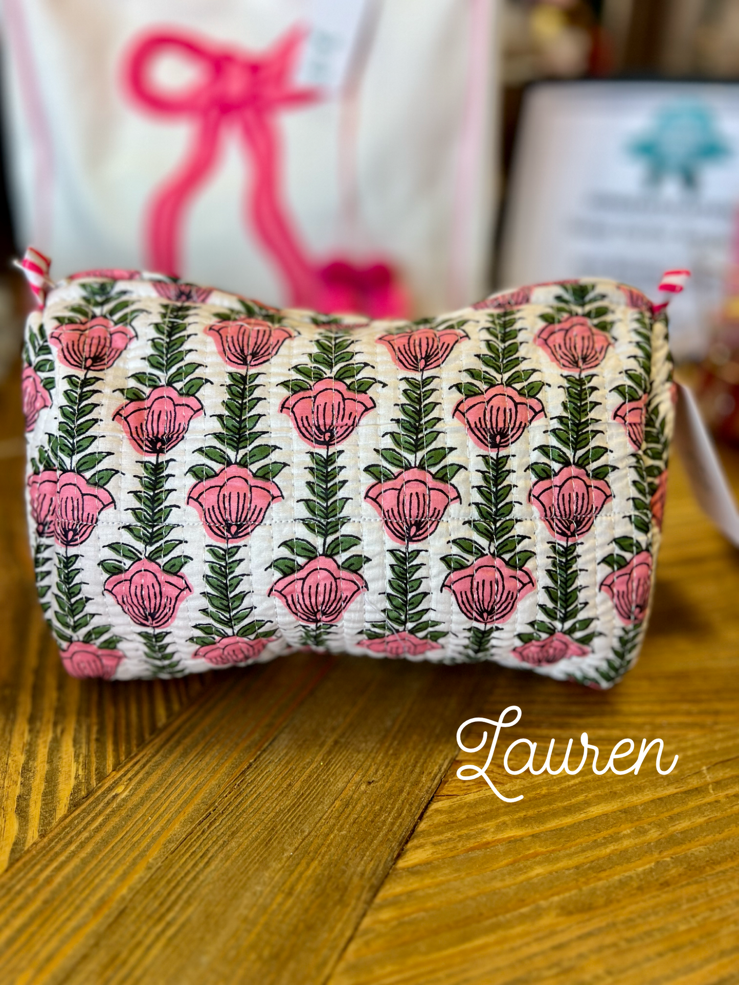 Quilted Cosmetic Bag