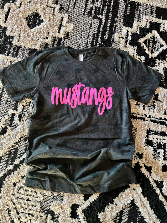 Pink Mustangs Tee