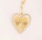 Pave Heart Bag Charm