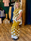 Golden Hexagon Wide Leg Pant