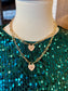 Pearl Locket Paperclip Chain Necklace