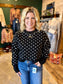 Black Polka Dot Sweater